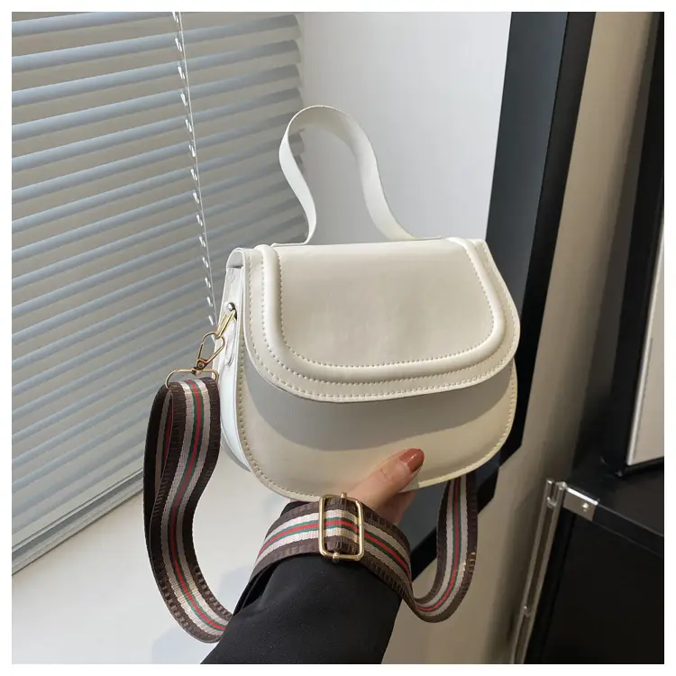 White Saddle Bag for Women, 2024 New Arrival, All-Match Style — feature 16