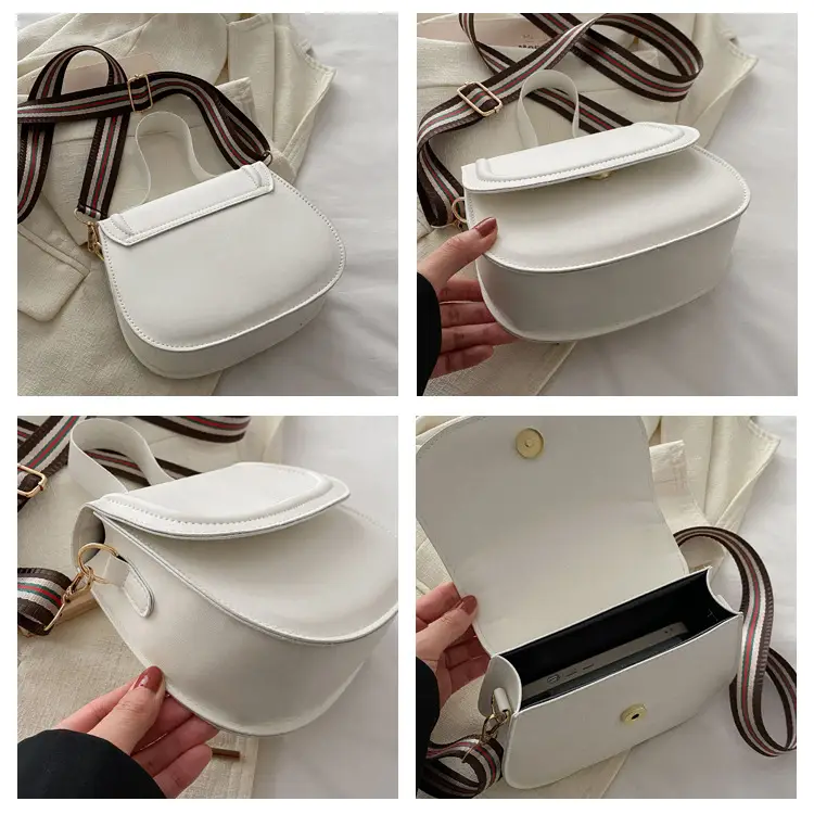 White Saddle Bag for Women, 2024 New Arrival, All-Match Style — feature 8