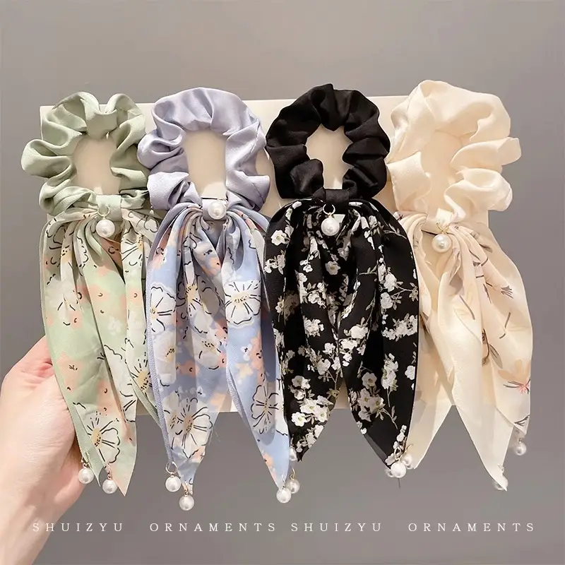Purple Floral Bow Hair Band for Women — feature 6