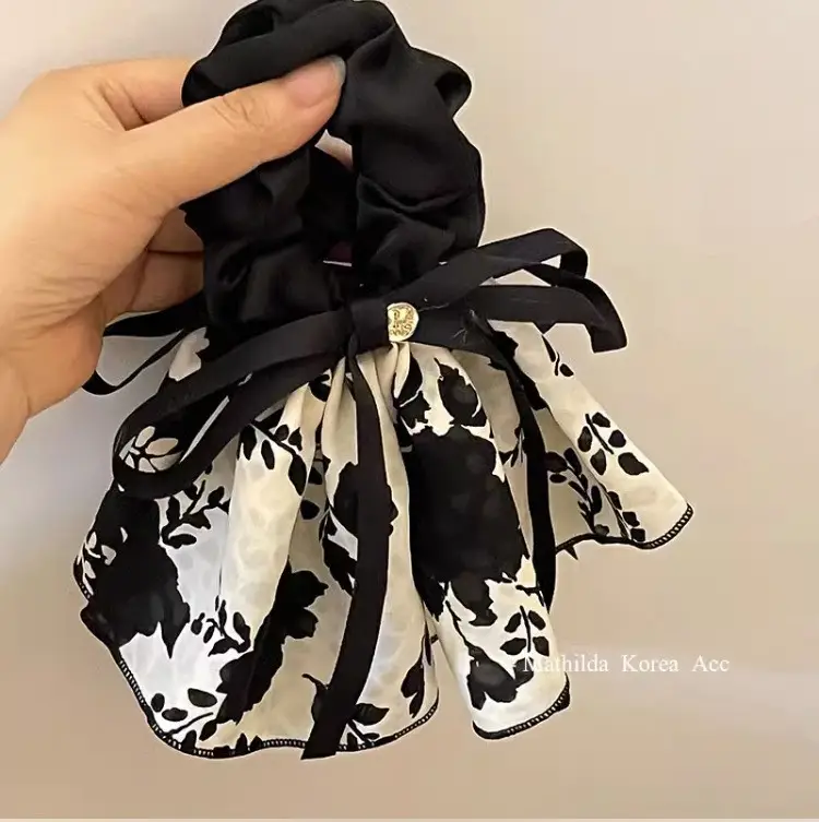 Purple Floral Bow Hair Band for Women - Image 14
