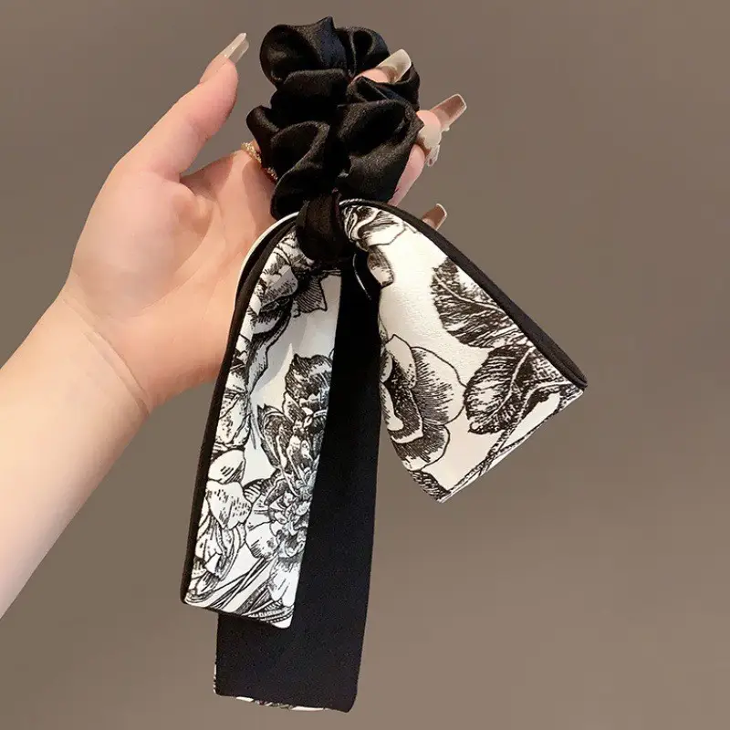 Purple Floral Bow Hair Band for Women - Image 18