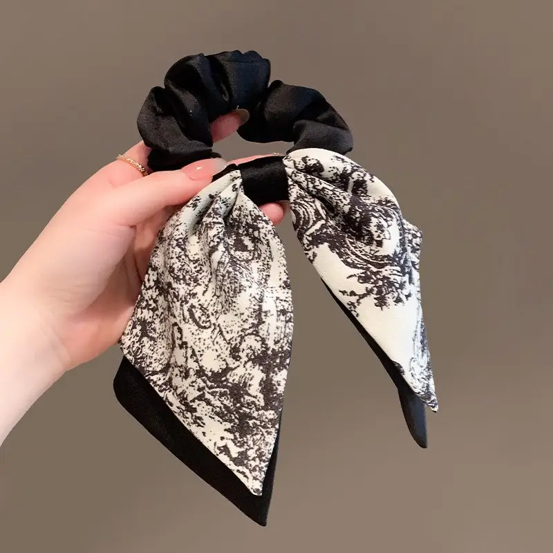 Purple Floral Bow Hair Band for Women - Image 19