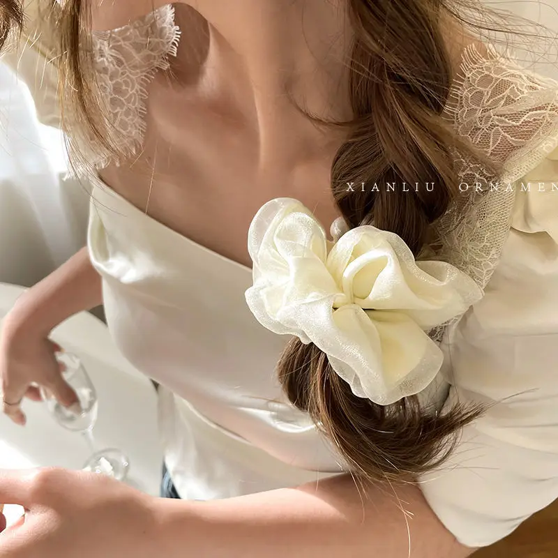 Purple Floral Bow Hair Band for Women - Image 24