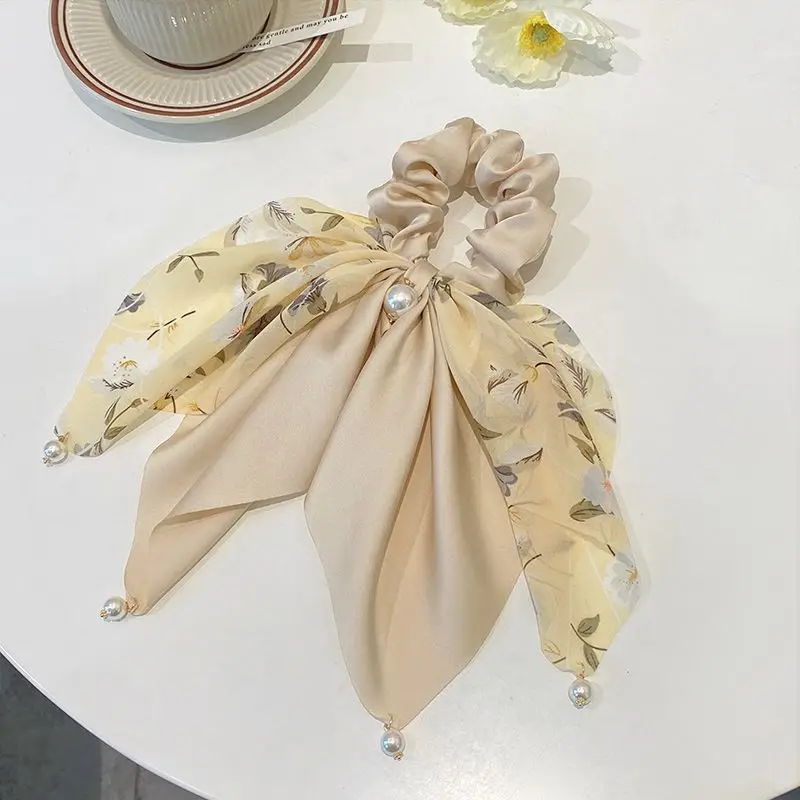 Purple Floral Bow Hair Band for Women - Image 8