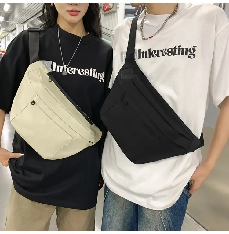 Men's Black Crossbody Bag Large Capacity Casual 2024 — feature 16