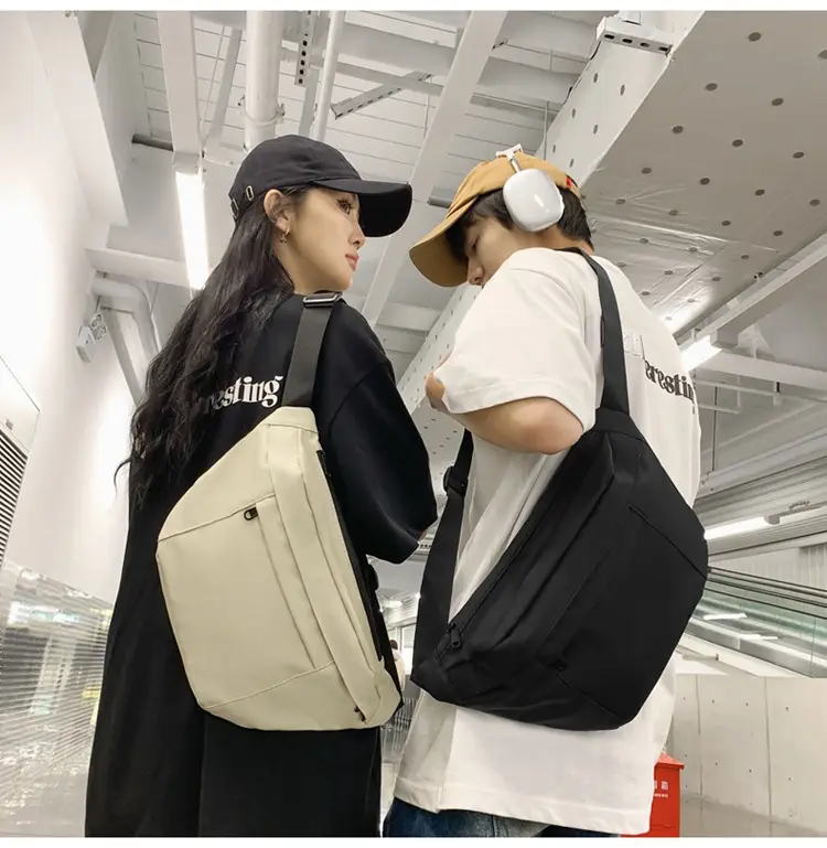 Men's Black Crossbody Bag Large Capacity Casual 2024 — feature 17