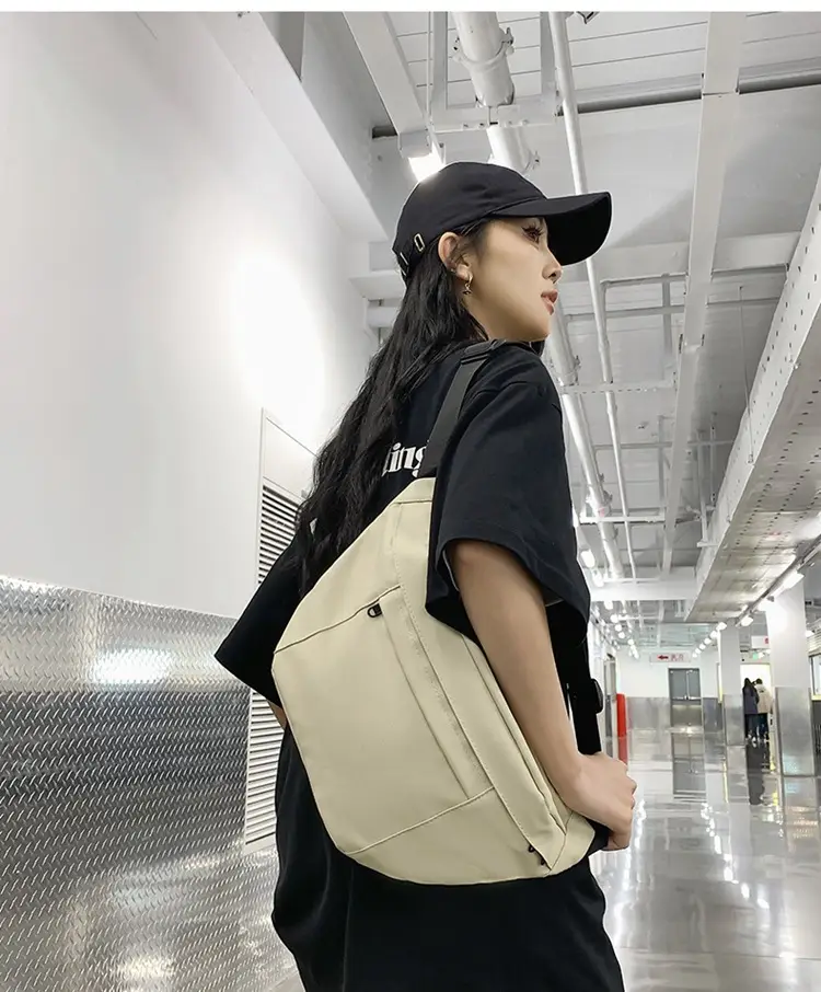 Men's Black Crossbody Bag Large Capacity Casual 2024 — feature 2