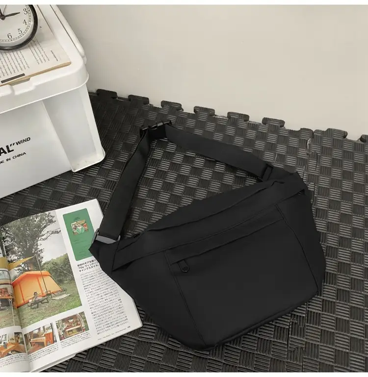Men's Black Crossbody Bag Large Capacity Casual 2024 — feature 26