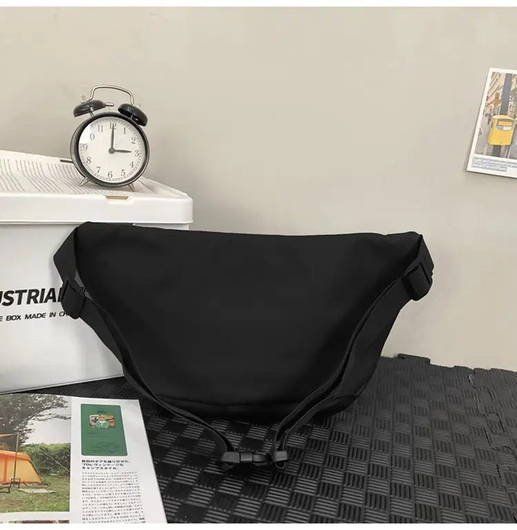 Men's Black Crossbody Bag Large Capacity Casual 2024 — feature 28