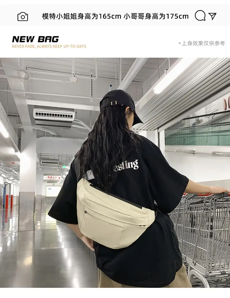 Men's Black Crossbody Bag Large Capacity Casual 2024 — feature 4
