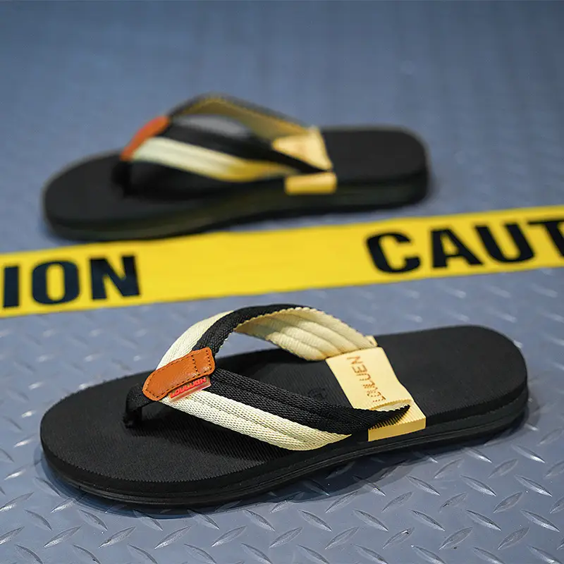 Summer fashion net red woven flip-flops for foreign trade plus size flat heel home leisure flip-flops - Image 4