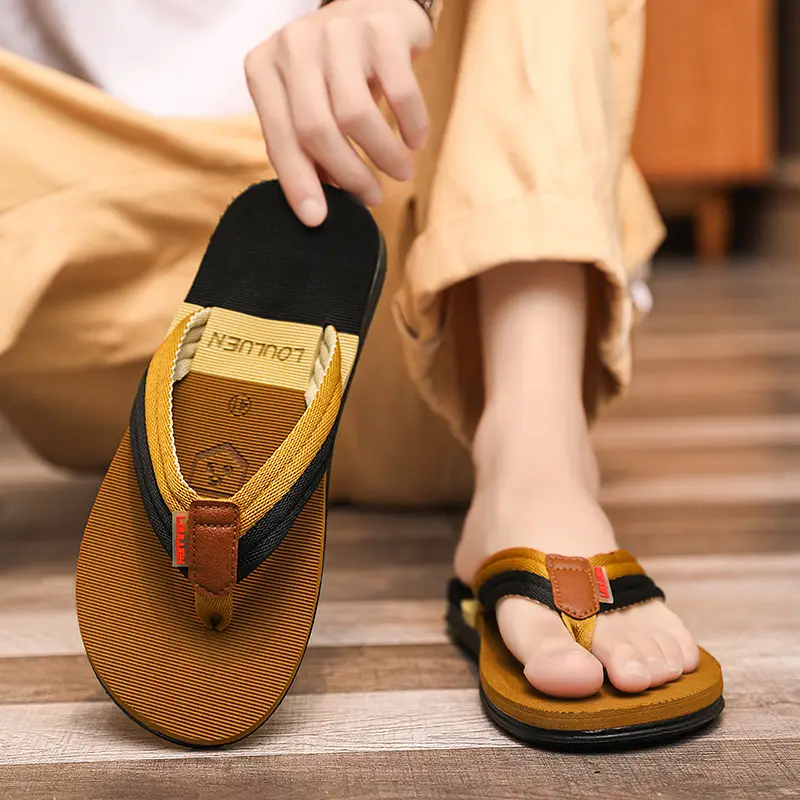 Summer fashion net red woven flip-flops for foreign trade plus size flat heel home leisure flip-flops - Image 6