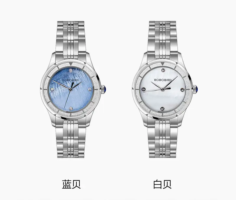 Elegant Stainless Steel Women's Watch with Blue Dial — feature 10