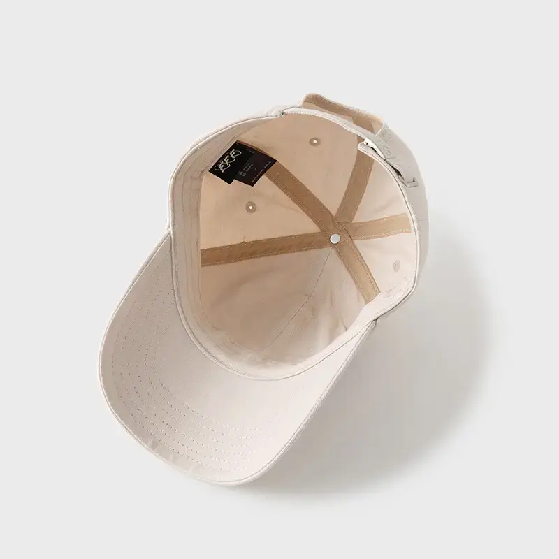 White Vintage Letter Baseball Cap for Men Women