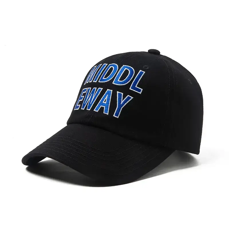 White Vintage Letter Baseball Cap for Men Women