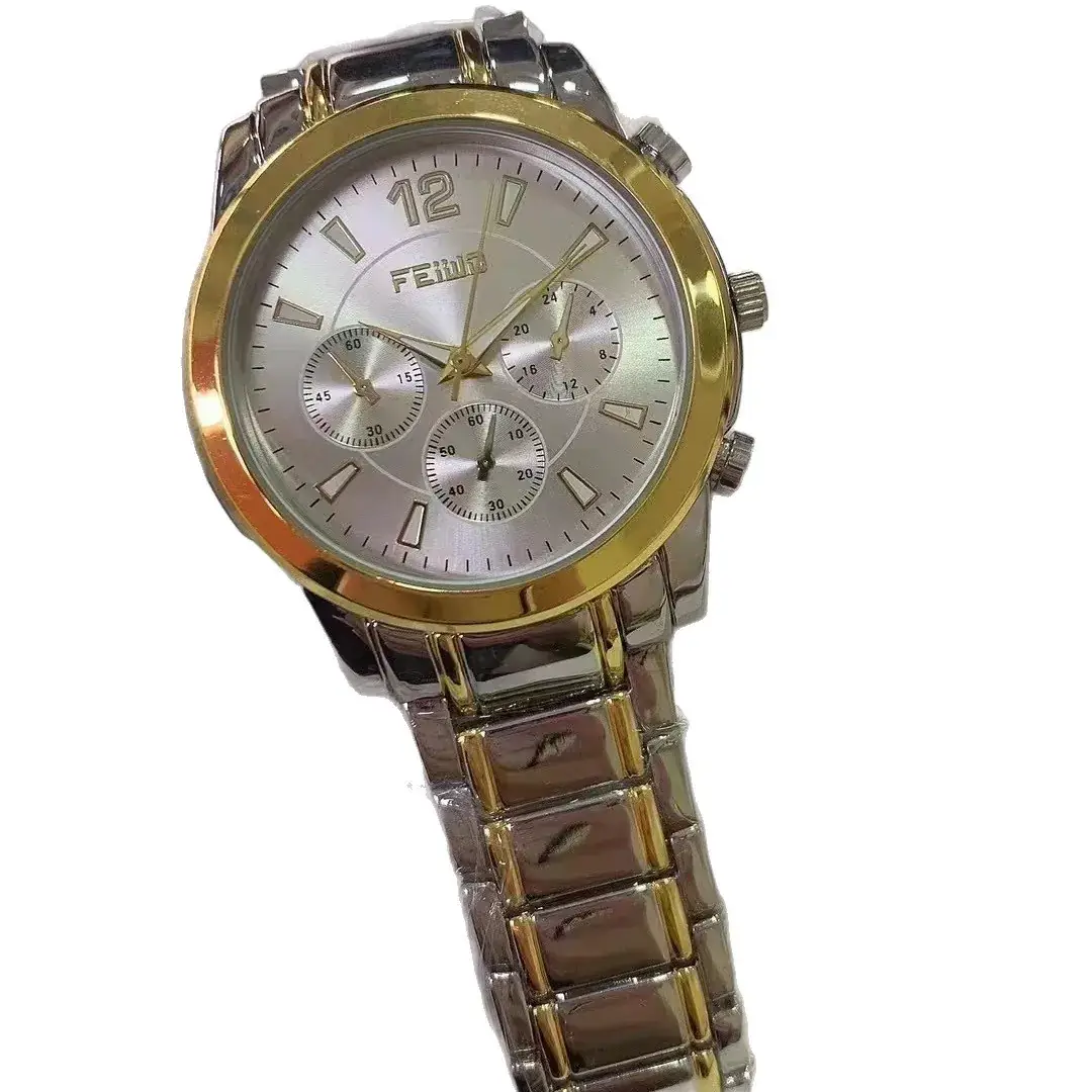 Men's Black Luminous Quartz Watch with 6 Needle & Waterproof Design - Image 6