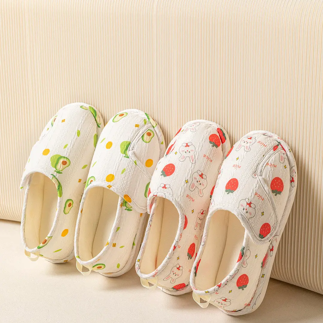 Moon Shoes Spring and Summer Thin May and June Bag Heel Pregnant Women's Shoes Breathable Non-slip Pregnant and Postpartum Cotton Slippers for Women in Summer — feature 20