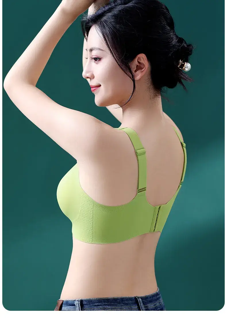 Green Traceless Push-Up Bra for Plus Size Women — feature 14