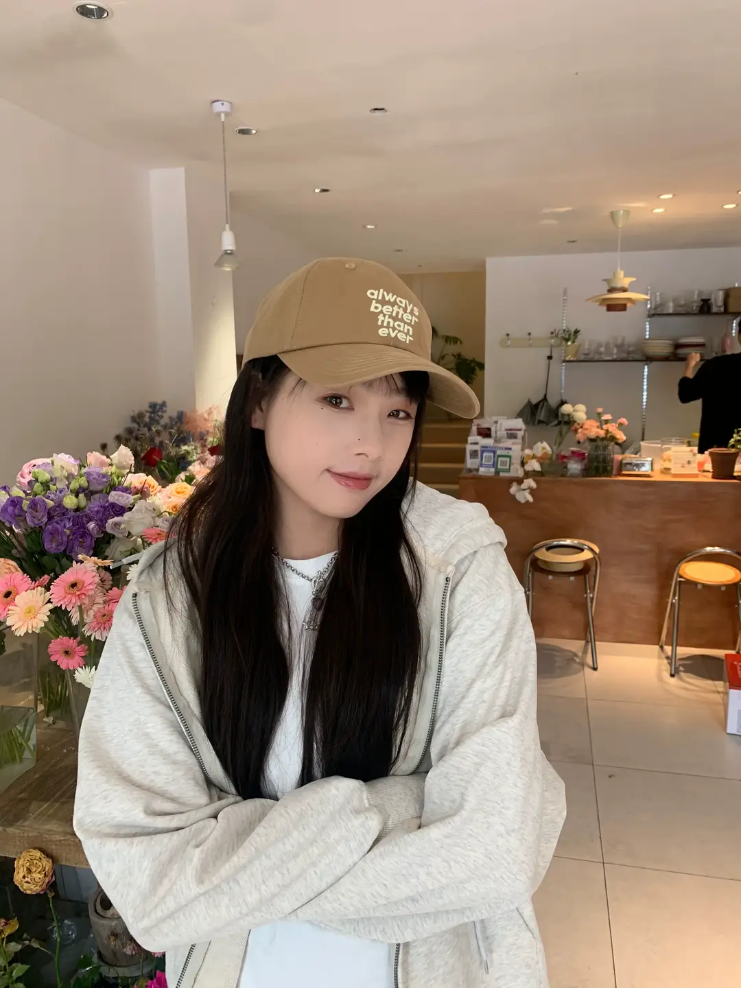 Korean Style Black Embroidered Cap Women Men — feature 20