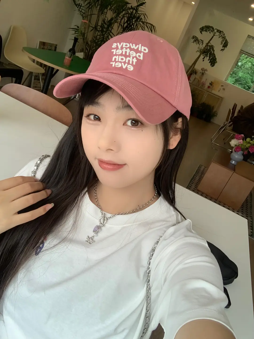 Korean Style Black Embroidered Cap Women Men