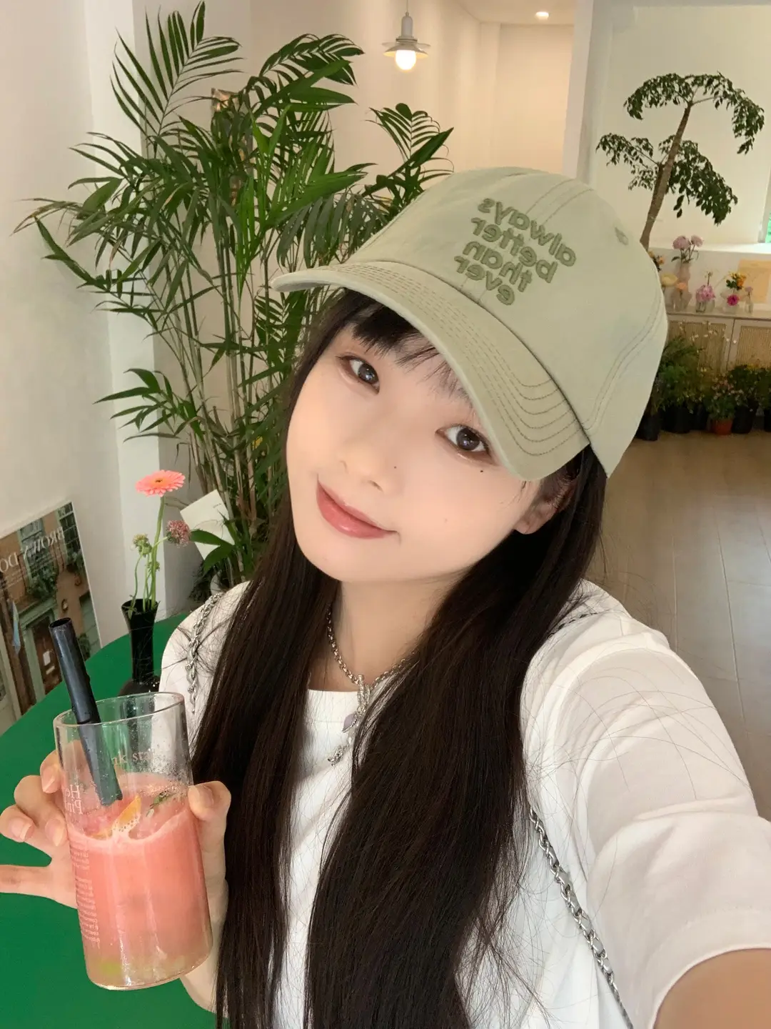 Korean Style Black Embroidered Cap Women Men