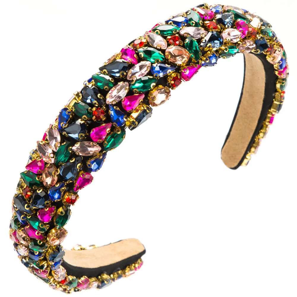 Heavy Diamond Baroque Hair Hoop Women European American - Image 11