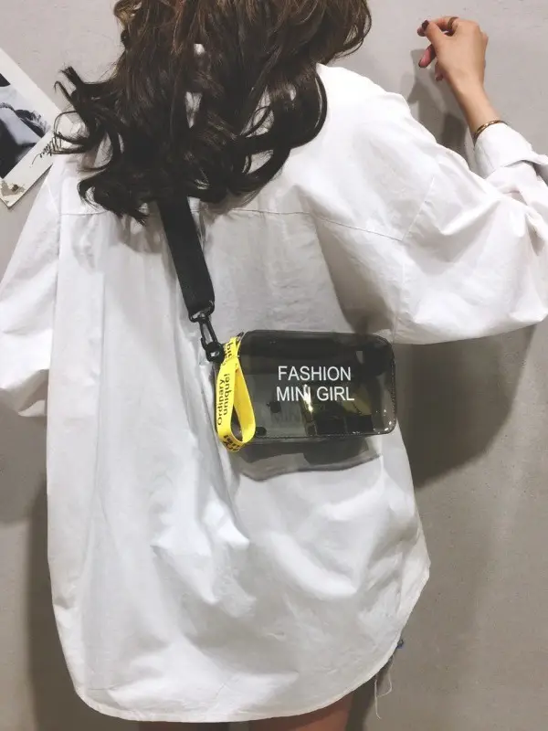 2024 New Small Square Jelly Bag Transparent Beach Shoulder Portable Fashion Crossbody Women's Bag Small Bag Simple Trend - Image 10