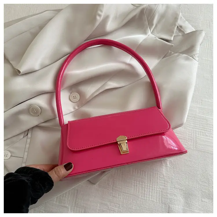 Women's Silver Crossbody Bag with Gold Clasp — feature 36