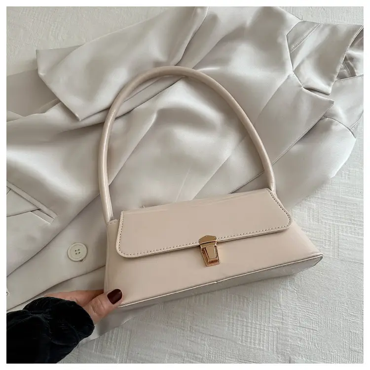 Women's Silver Crossbody Bag with Gold Clasp — feature 39