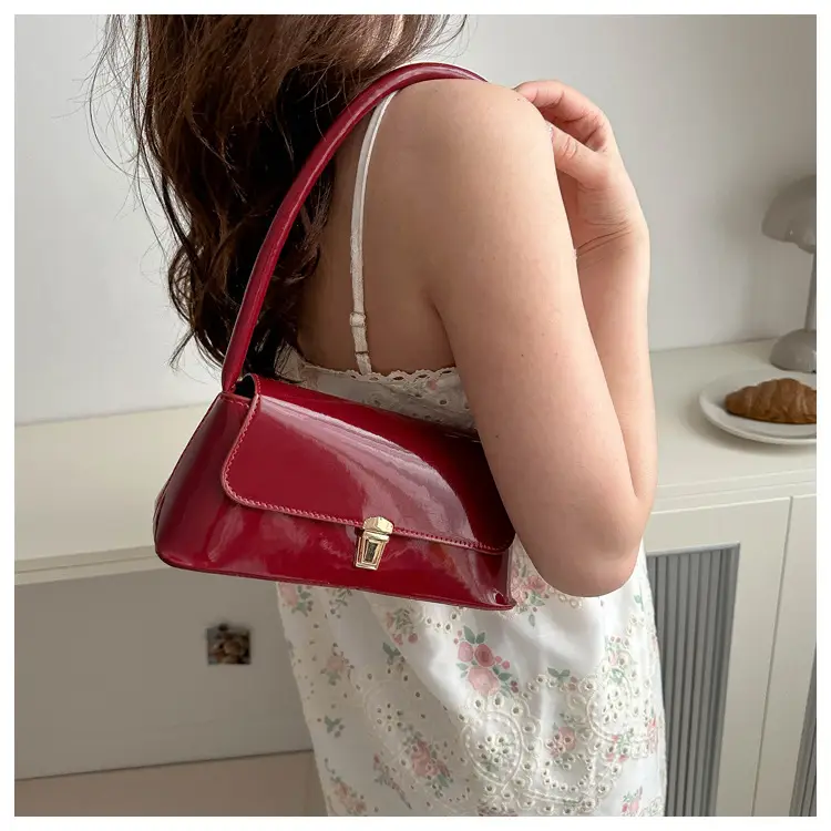 Women's Silver Crossbody Bag with Gold Clasp — feature 48