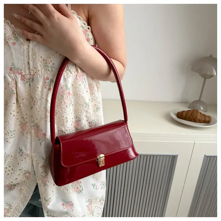 Women's Silver Crossbody Bag with Gold Clasp — feature 50