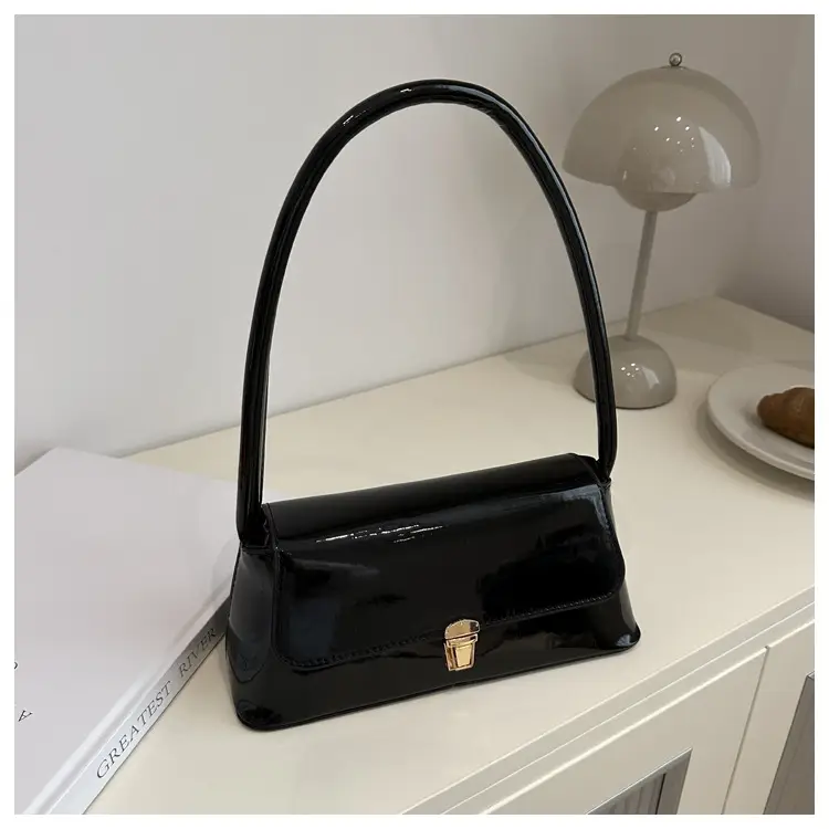 Women's Silver Crossbody Bag with Gold Clasp — feature 59