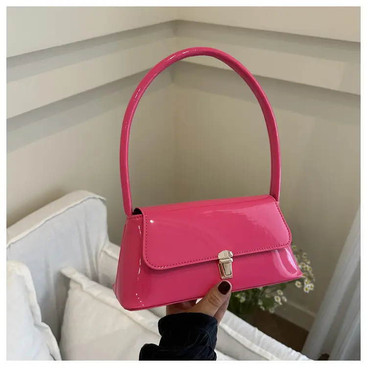 Women's Silver Crossbody Bag with Gold Clasp — feature 63