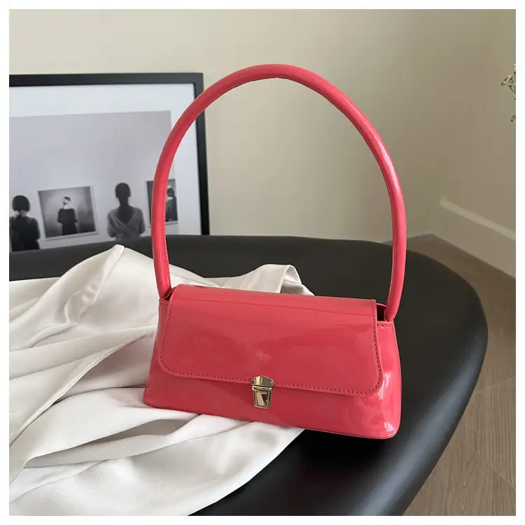 Women's Silver Crossbody Bag with Gold Clasp — feature 73