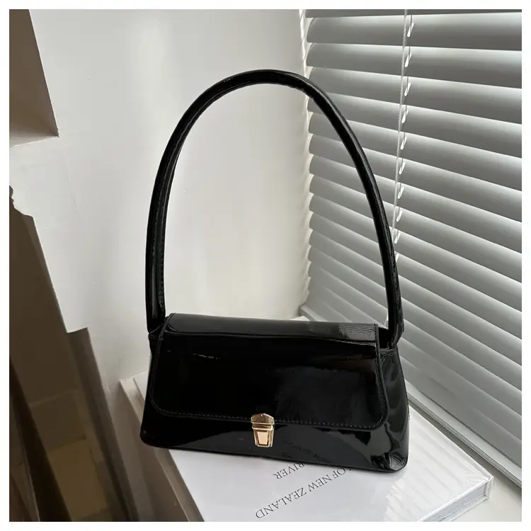 Women's Silver Crossbody Bag with Gold Clasp — feature 78