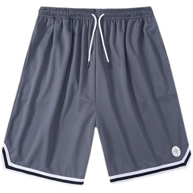 Men China Brand Ice Silk Casual Shorts Black White - Image 14