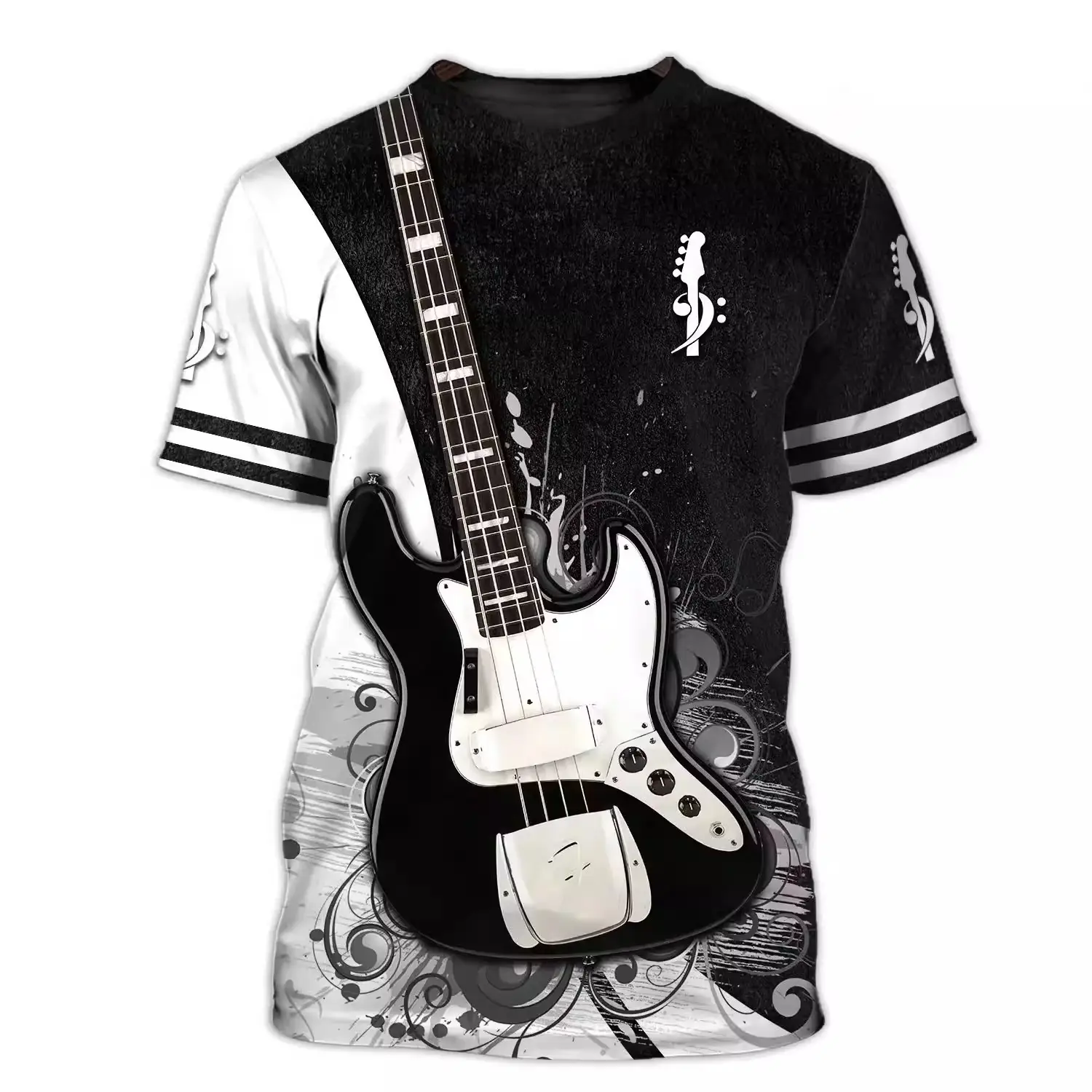 3D Digital Printed Men's T-Shirt with Fierce Beast Design