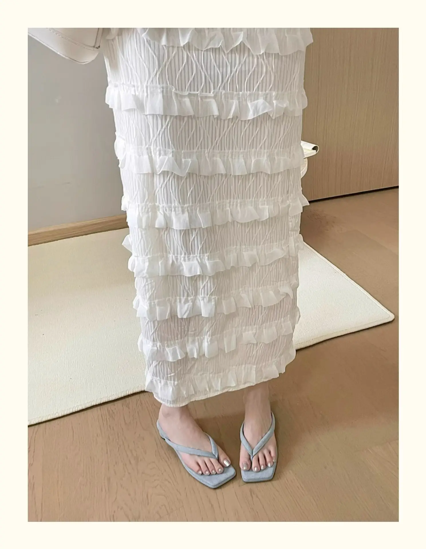 French Style Silver Flip Flops Women Summer — feature 13