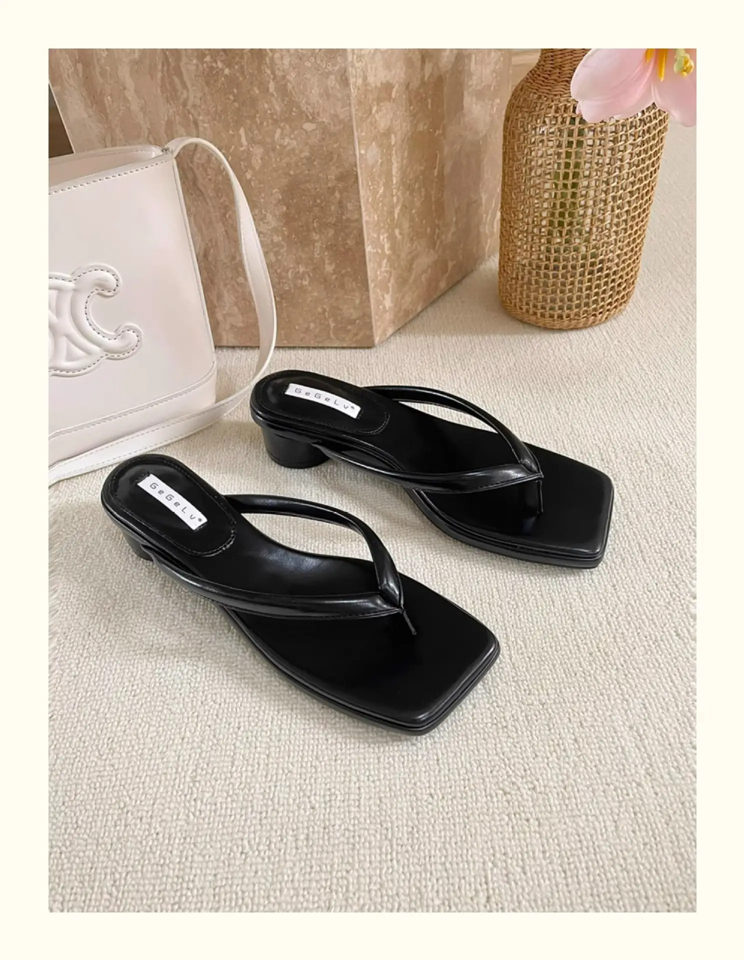 French Style Silver Flip Flops Women Summer — feature 25