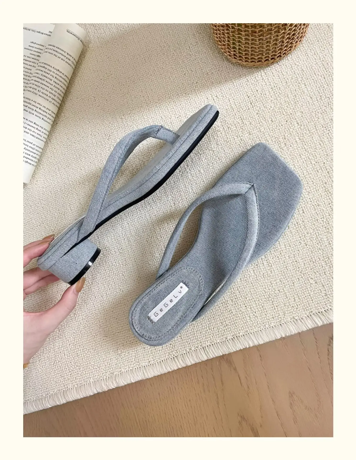 French Style Silver Flip Flops Women Summer — feature 28