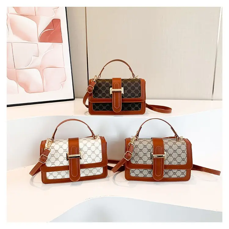 Vintage Brown Shoulder Bag for Women 2024 Spring Summer - Image 3