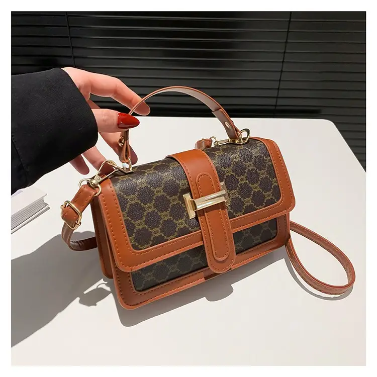 Vintage Brown Shoulder Bag for Women 2024 Spring Summer - Image 4