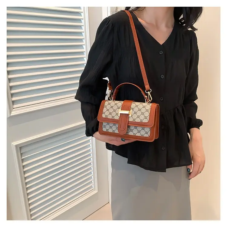 Vintage Brown Shoulder Bag for Women 2024 Spring Summer - Image 5