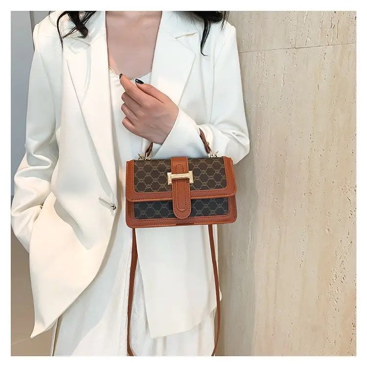 Vintage Brown Shoulder Bag for Women 2024 Spring Summer - Image 6
