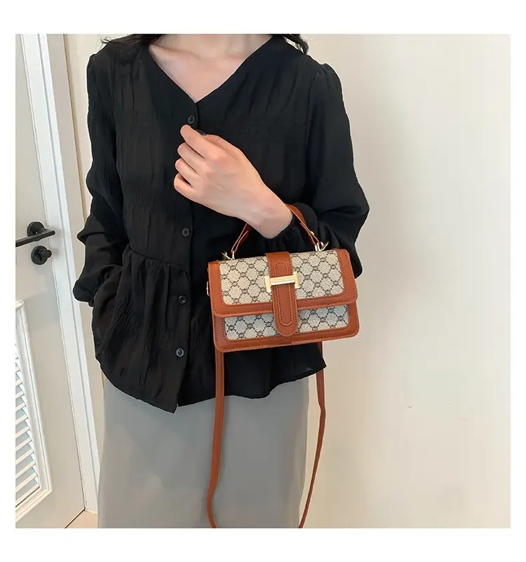 Vintage Brown Shoulder Bag for Women 2024 Spring Summer — feature 12
