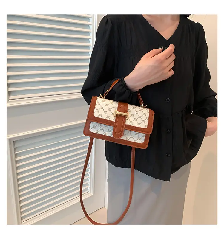 Vintage Brown Shoulder Bag for Women 2024 Spring Summer — feature 16