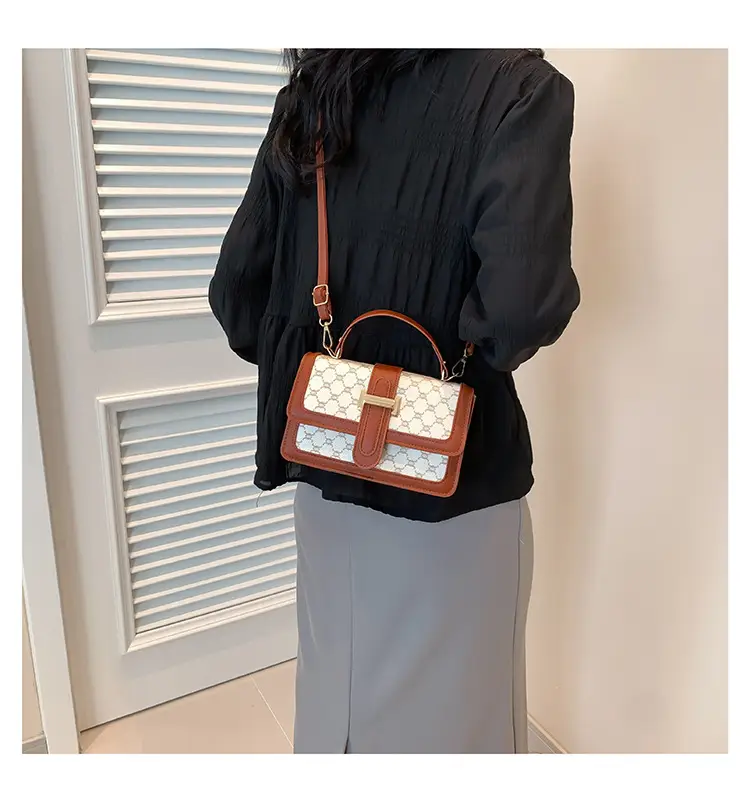 Vintage Brown Shoulder Bag for Women 2024 Spring Summer — feature 18