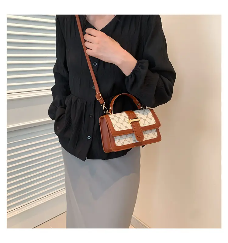 Vintage Brown Shoulder Bag for Women 2024 Spring Summer — feature 19