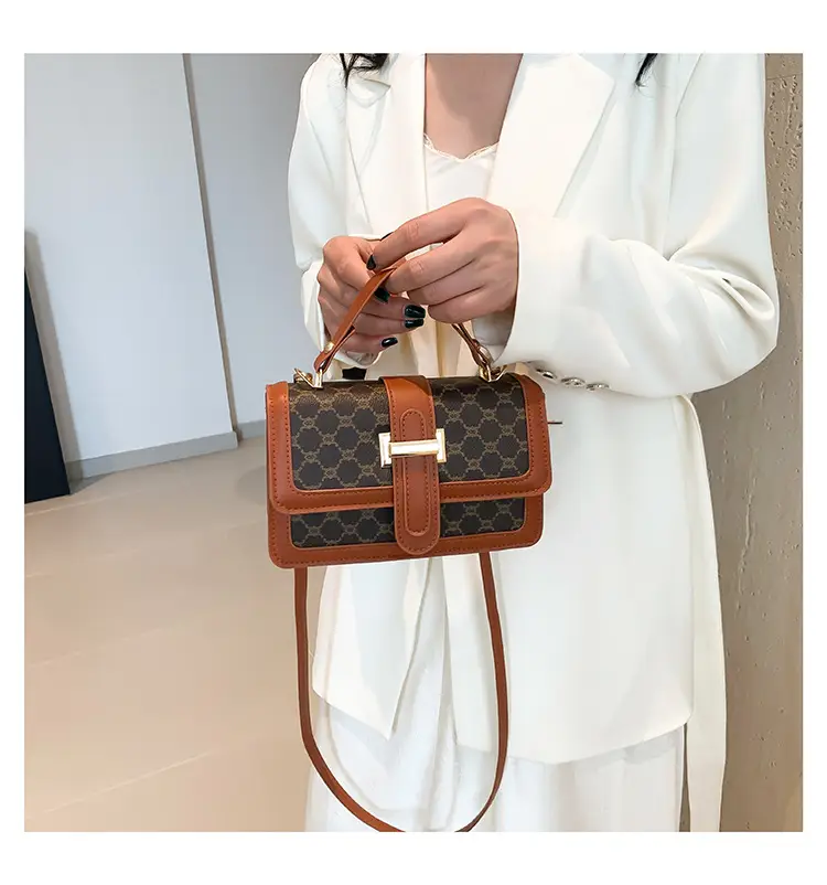 Vintage Brown Shoulder Bag for Women 2024 Spring Summer — feature 21
