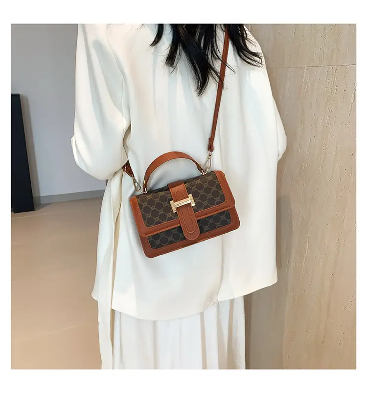 Vintage Brown Shoulder Bag for Women 2024 Spring Summer — feature 22